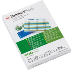 Pochette de plastification GBC A6 2x80 microns 100 pièces