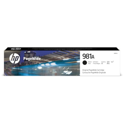 HP inktcartridge 981A , 6.000 pagina's, OEM J3M71A, PageWide, zwart