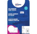 Badge adhésif Avery J4785-20 80x50mm blanc 200 pièces