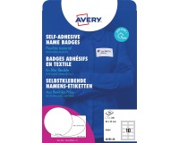 Badge adhéif Avery Zwecform J4785-20 80x50mm blanc 200 pièces