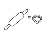 Moule à pâte à modeler Jovi assorti 13 pièces