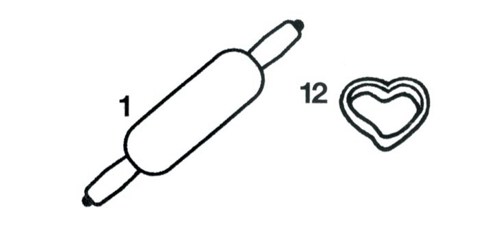 Moule à pâte à modeler Jovi assorti 13 pièces