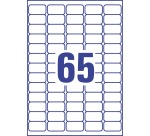 Etiquette Avery J8651-10 38,1x21,2mm blanc 650 pièces