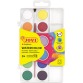 Jovi peinture à l'eau, boîte avec 12 godets + pinceau