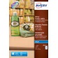 Avery J8102-10 étiquettes produits brillantes ft 63,5 x 42,3 mm, 180 étiquettes, blanc