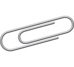 Kangaro trombones 25 mm ronds galvanisés, boîte de 1000 pièces.