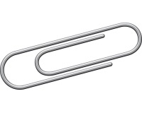 Kangaro trombones 25 mm ronds galvanisés, boîte de 1000 pièces.