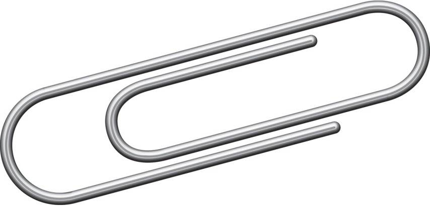 Kangaro 25 mm round galvanized paperclips, box of 1000 pieces.