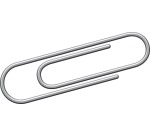 Kangaro trombones 30 mm ronds galvanisés, boîte de 1000 pièces.