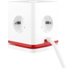 IOIO douille SW1000 avec 3 prises et 3 ports USB, cube, blanc