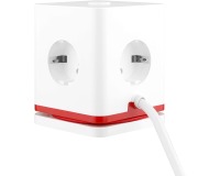 IOIO douille SW1000 avec 3 prises et 3 ports USB, cube, blanc