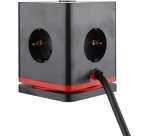 IOIO douille SW1000 avec 3 prises et 3 ports USB, cube, noir