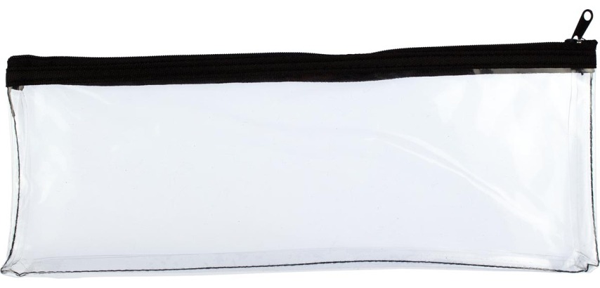 Kangaroo pencil case, transparent, size 12.5 x 33 cm