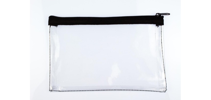 Kangaro pouch, transparent, size 12.5 x 20 cm