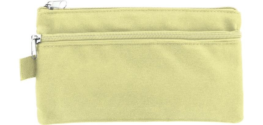 Kangaro trousse, plat, 21 x 11 cm, jaune pastel