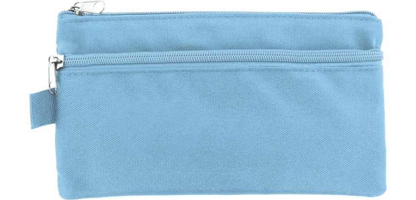 Kangaro pencil case, flat, 21 x 11 cm, pastel blue