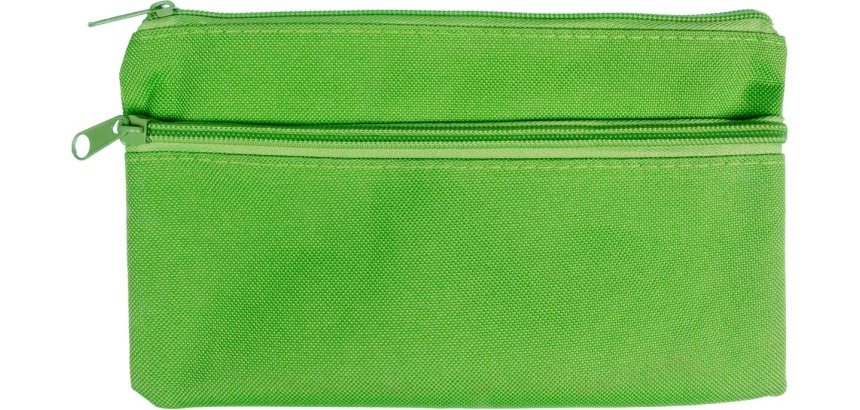Kangaro pennenzak, plat, ft 21 x 11 cm, groen