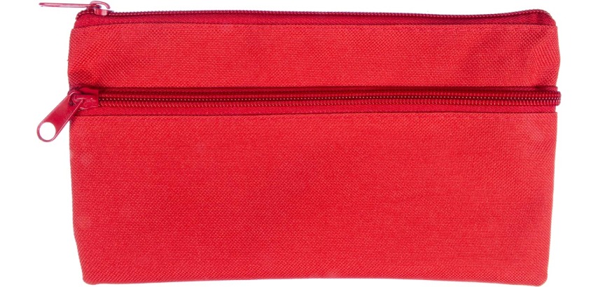 Kangaro trousse, plat, ft 21 x 11 cm, rouge