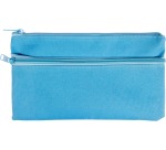 Kangaro pencil case, flat, size 21 x 11 cm, blue