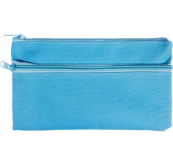 Kangaro pencil case, flat, size 21 x 11 cm, blue