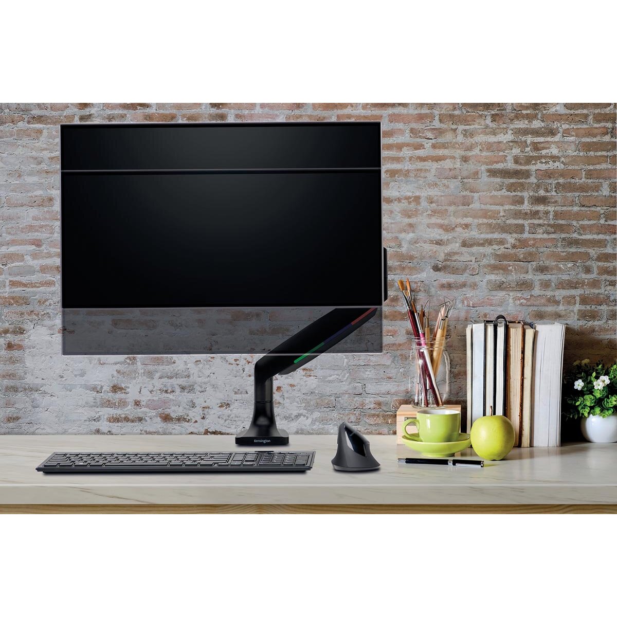 Kensington SmartFit one-touch verstelbare monitorarm, enkel, zwart