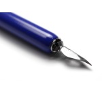 Kangaro tekenpenhouder met kroontjes, blauw, blister van 1 houder en 5 kroontjes