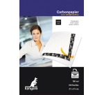 Kangaro papier carbone, ft A4 (21 x 31 cm), noir, paquet de 100 feuilles