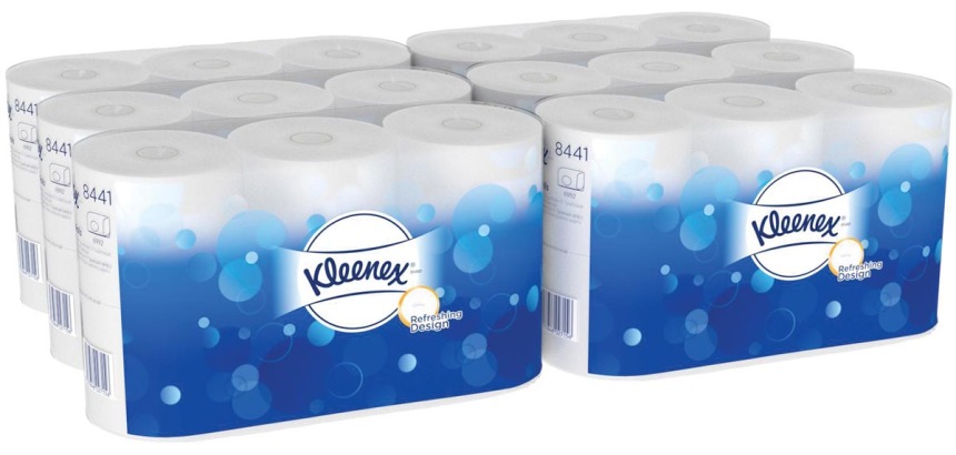 Papel higiénico de doble capa Kleenex - 6 rollos de 600 hojas