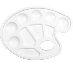 Kangaro ovalen mengpalet uit kunststof, 17 x 23 cm