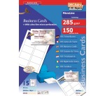 Decadry MicroLine business cards 85 x 54 mm, 285 g/m², 150 cards