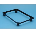 Really Useful Box accesoire cadre en acier, sur roulettes (diamètre: 4,5 mm) en PVC noir