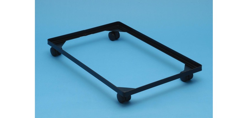 Really Useful Box accesoire cadre en acier, sur roulettes (diamètre: 4,5 mm) en PVC noir
