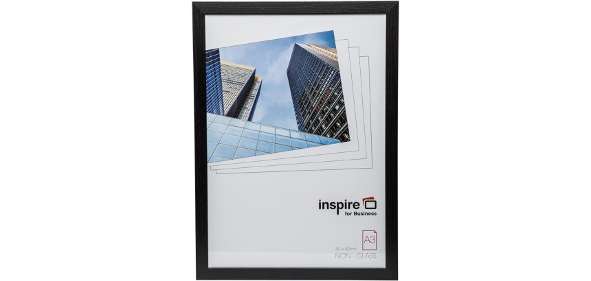 Hampton Oxford photo frame, 2 cm MDF, black, A3