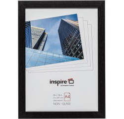 Hampton Oxford cadre de photo, en 2 cm MDF, noir, A4