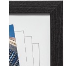 Hampton Oxford cadre de photo, en 2 cm MDF, noir, A4
