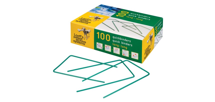 Loeff's quickbinder Longueur 140mm Boite 100 pcs