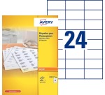 Avery 23521-200 labels for copier size 70 x 37 mm (w x h), 4800 labels, white