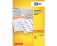 Avery 23521-200 kopieeretiketten ft 70 x 37 mm (b x h), 4800 etiketten, wit