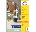 Etiket Avery L3416 rond 60mm wit 1200 stuks