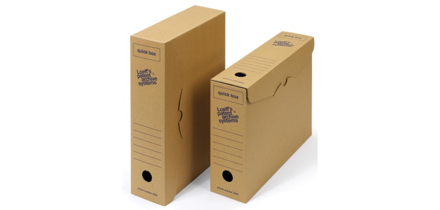 Loeff's boîtes à archives Quick box 335x240x80 mm        Emballage de 50 pièces
