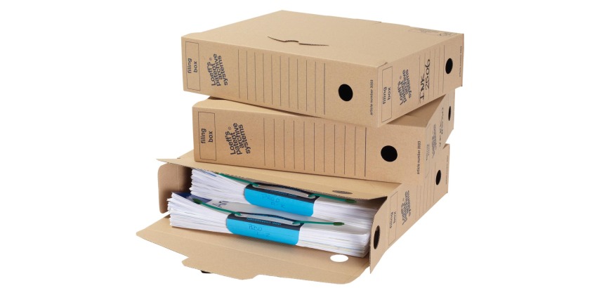 Loeff's boîtes à archives Box Filing 345x250x80 mm, emballage de 50 pièces