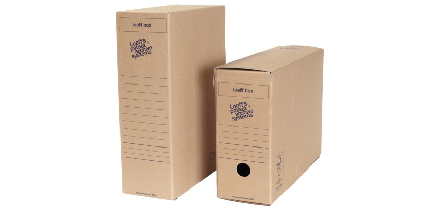 Loeff's box, 37 x 26 x 11,5 cm, brun, paquet de 50 pièces