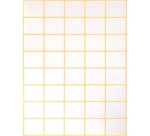 Multi-purpose label 22 x 18 mm white - Pack of 1200