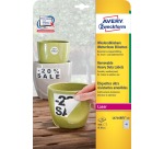 Avery removable moisture-resistant labels 30 mm diameter, white, box of 960 labels