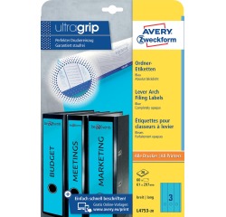 Etiquette pour dos de classeur