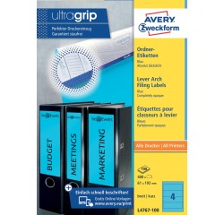 Etiquette pour dos de classeur