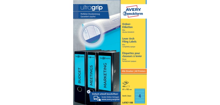 Etiquette pour dos de classeur