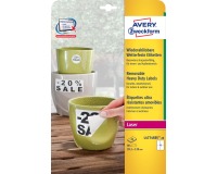 Avery afneembare weerbestendige etiketten Ft 99,1 x 139 mm (b x h), wit, doos van 80 etiketten