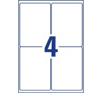 Avery étiquettes enlevables résistantes à l'humidité Ft 99,1 x139 mm (l x h), blanc boîte de 80 pièces