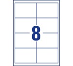 Avery Zweckform 4782, étiquettes universelles, Ultragrip, blanc, 25+5 feuilles, 97 x 67,7 mm